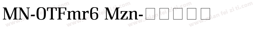 MN-OTFmr6 Mzn字体转换